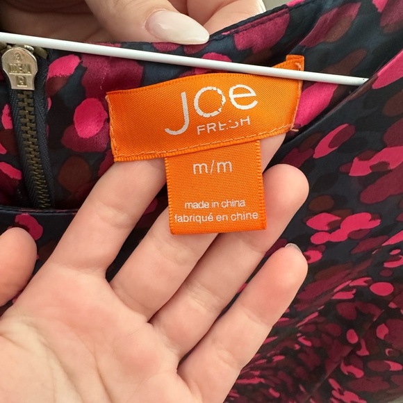 Joe fresh multi coloured blouse with zipper detail on back. - Picture 5 of 5